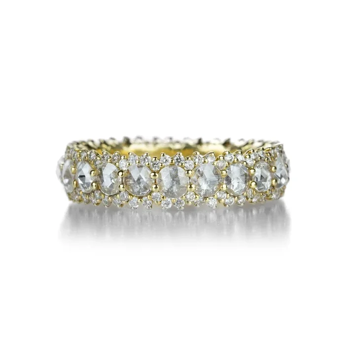 3mm Rose Cut Diamond Band