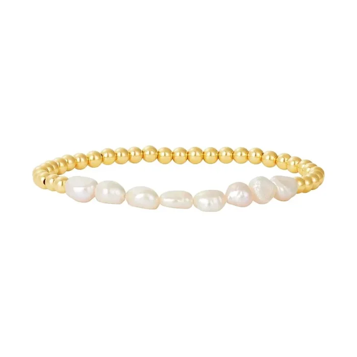 4MM SIGNATURE BRACELET WITH BAROQUE PEARLS