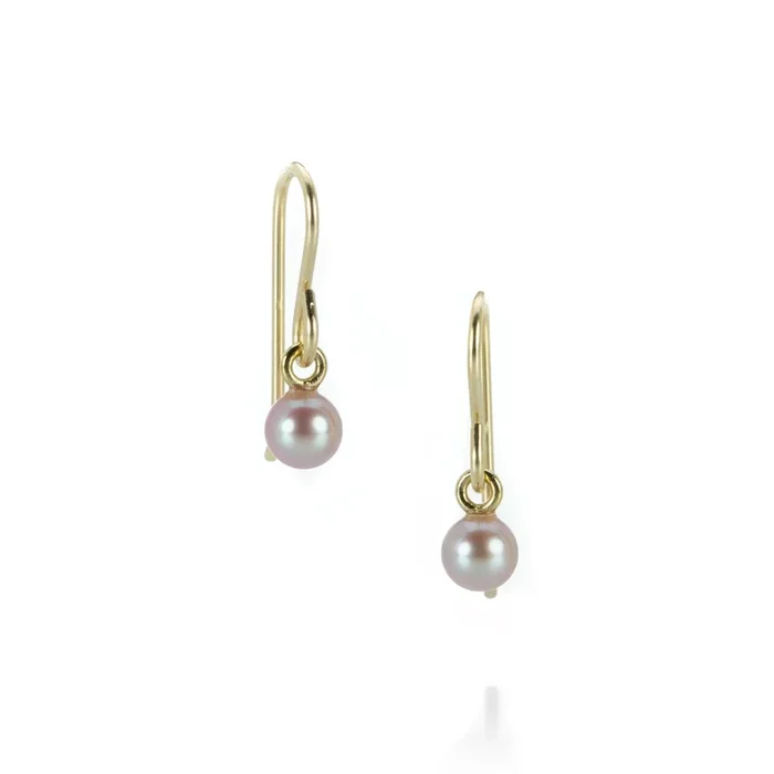 4mm Soft Pink Freshwater Pearl Earrings
