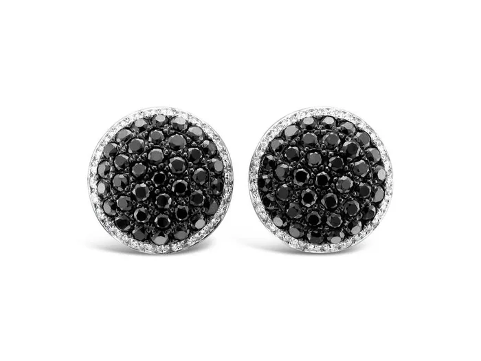5 1/2 cts Chocolate Diamond Stud Earrings in 14K White Gold by Le Vian