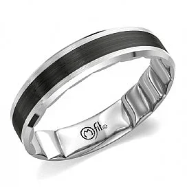 5.5MM Black Ribbon Wedding Band