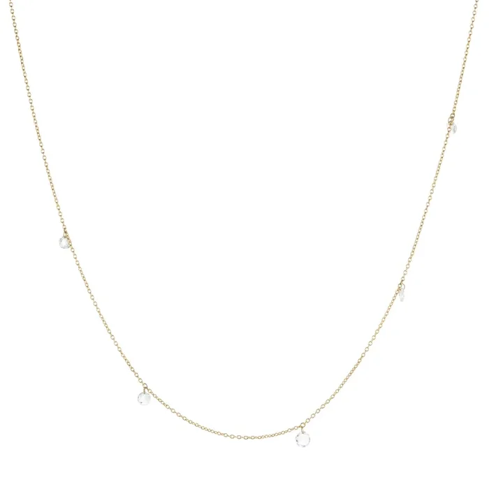 5 Diamond Drop Cien Necklace