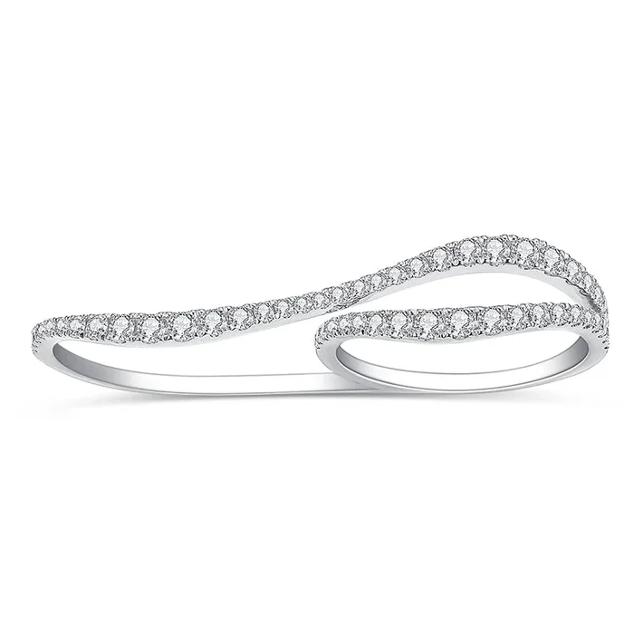 52 Stone Round Diamond Gold Band | 0.6 ct
