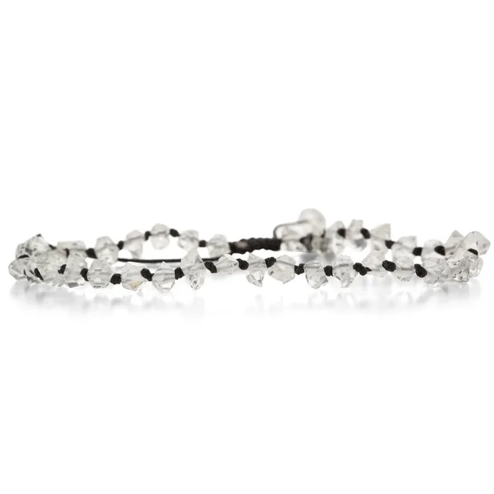 5mm Herkimer Diamond Quartz Crystal Bracelet