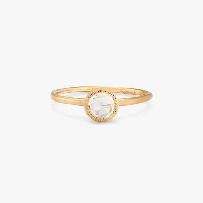 5mm Rose-Cut Solitaire Ring | R3202W