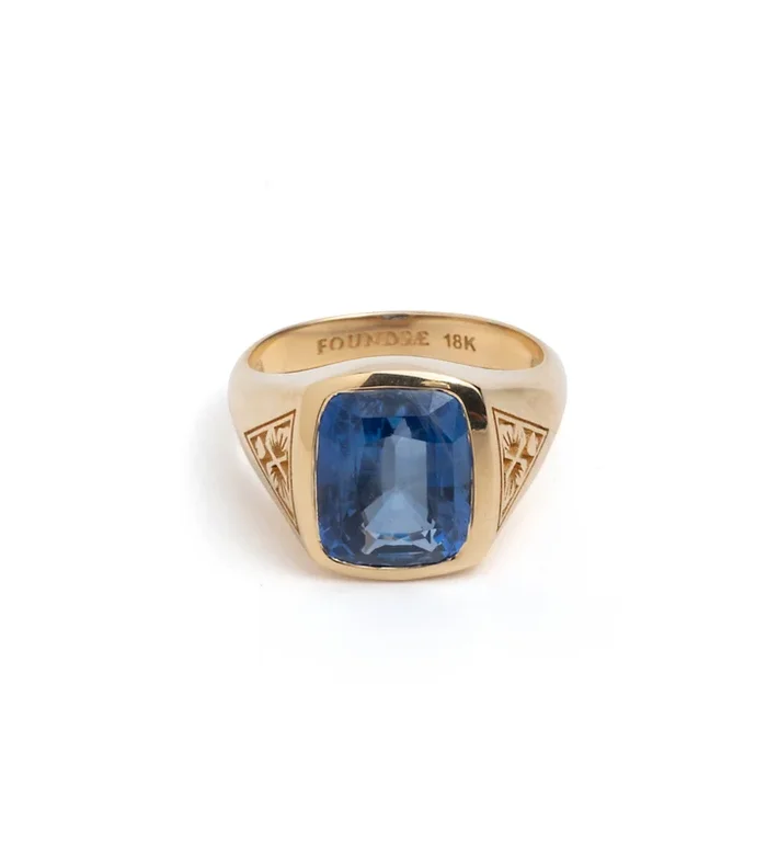 6.43ct Blue Sapphire – Reverie : One of A Kind Gemstone Ring