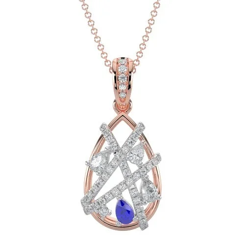 .62ctw Diamond Sapphire Pendant