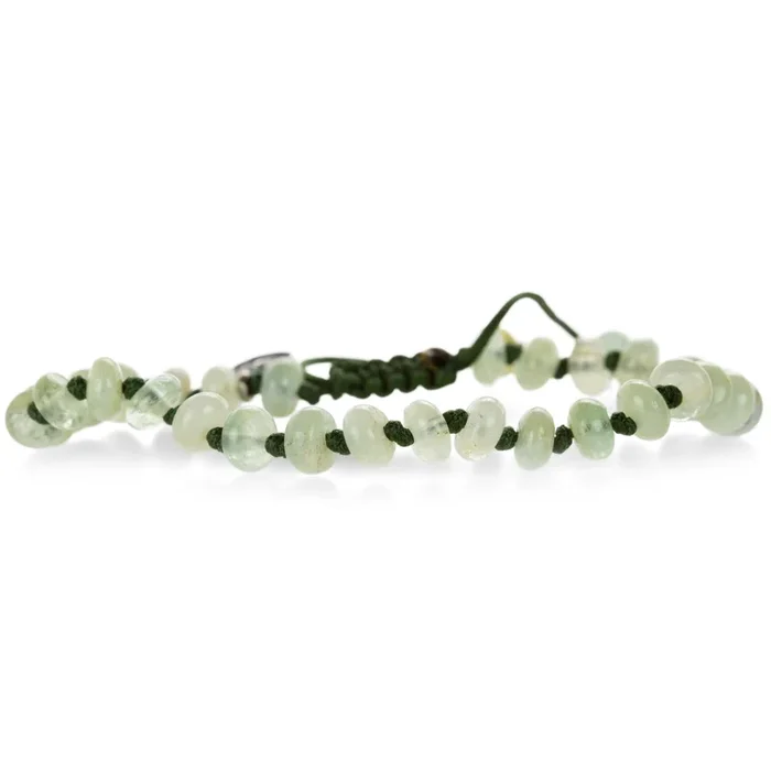 6mm Smooth Green Beryl Beaded Bracelet