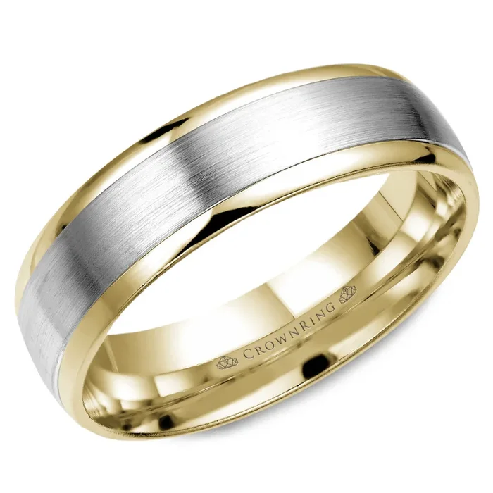 6MM Two-Tone Wedding Band