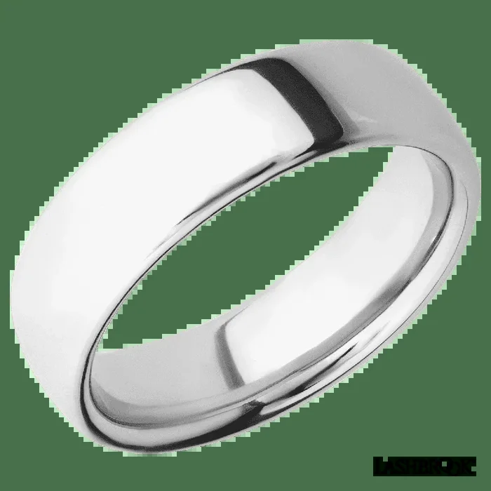 7 mm wide Ultra Comfort (our most comfortable profile) 14K White Gold band