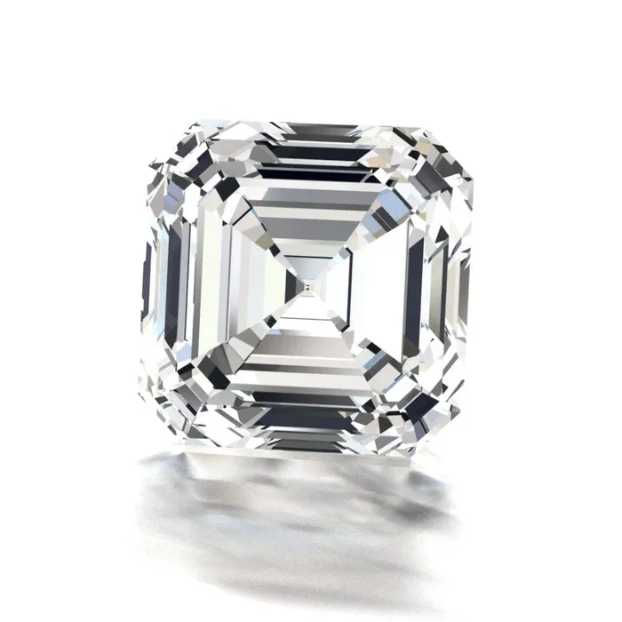 7mm Asscher (Step Cut) Moissanite