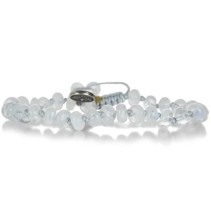 7mm Smooth Rainbow Moonstone Bracelet