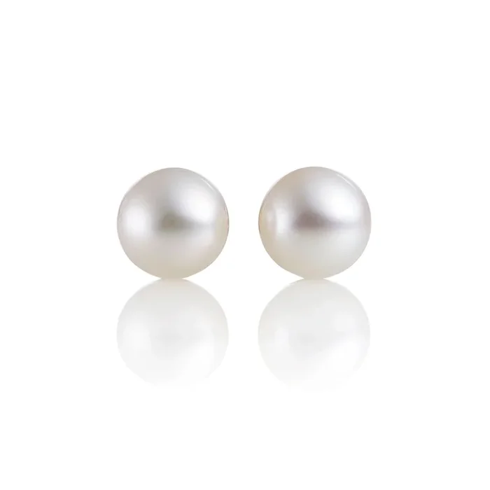 7mm White Pearl Earrings