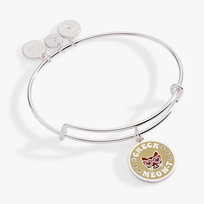 ‘Check Meow-T’ Cat Charm Bangle