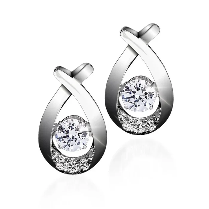 ‘Dancing’ Jewelry Platinum Earrings