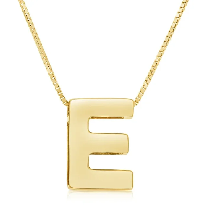 ‘E’ Initial Necklace