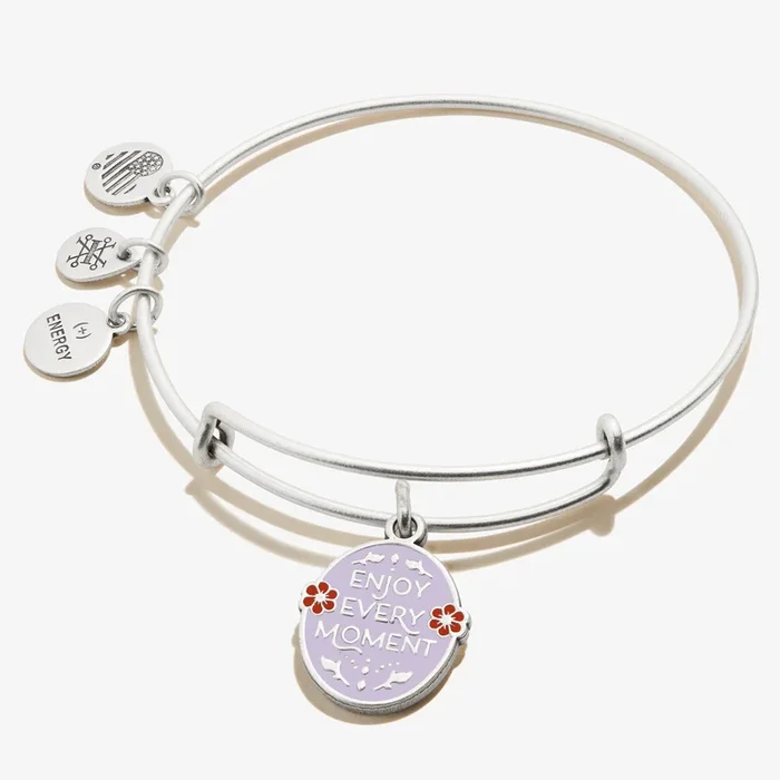 ‘Enjoy Every Moment’ Charm Bangle