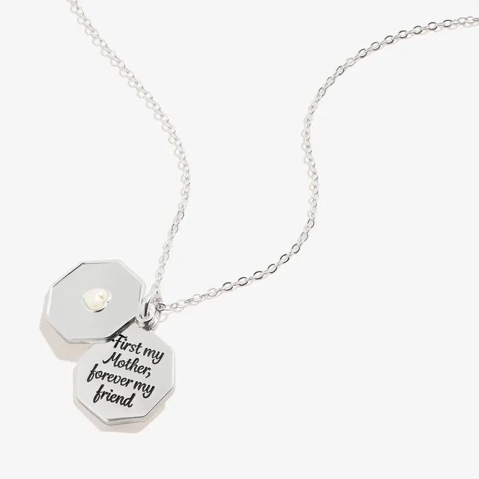 ‘First My Mother, Forever My Friend’ Slider Charm Necklace