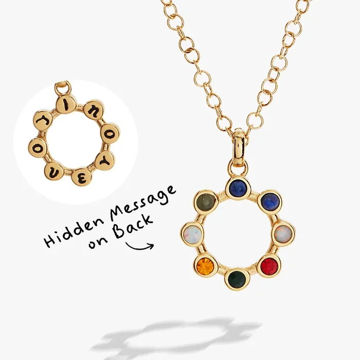 ‘I Love You’ Hidden Message Acrostic Necklace