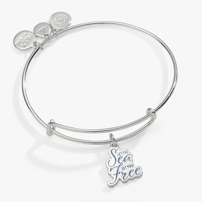‘Let the Sea Set You Free’ Charm Bangle