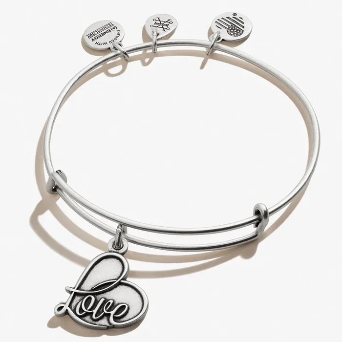 ‘Love’ Charm Bangle