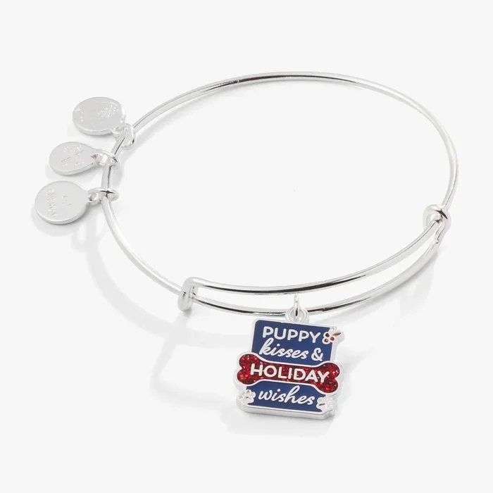 ‘Puppy Kisses + Holiday Wishes’ Charm Bangle