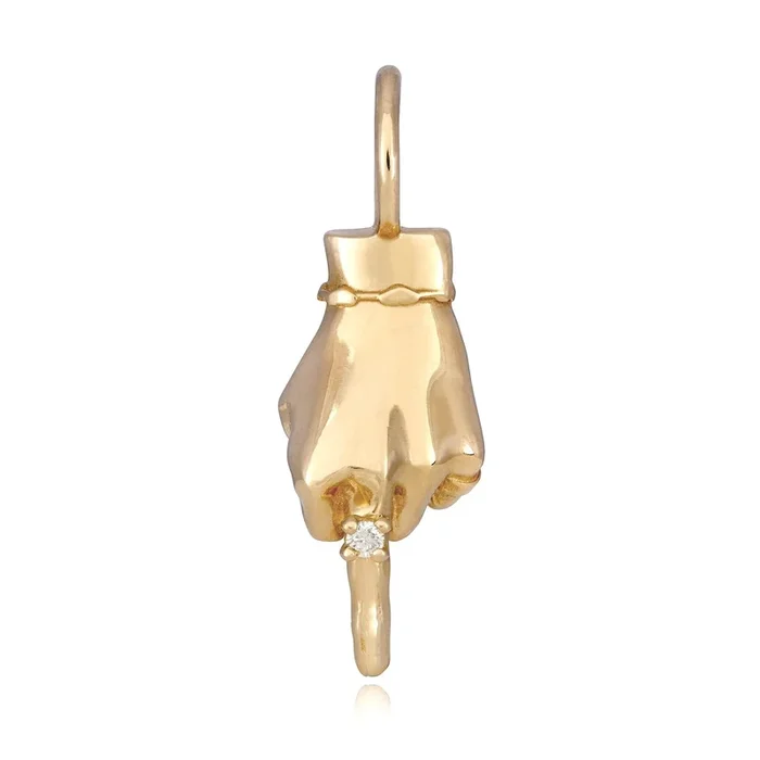 ‘The Ladybird’ Middle Finger Charm with Diamond