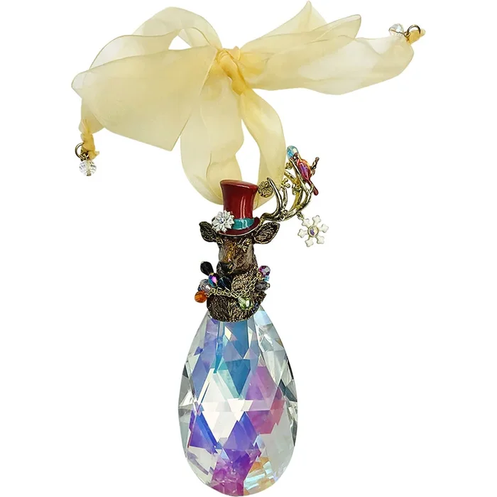 “AS IS” “One Of A Kind” Stagolee Crystal Ornament (Godltone)