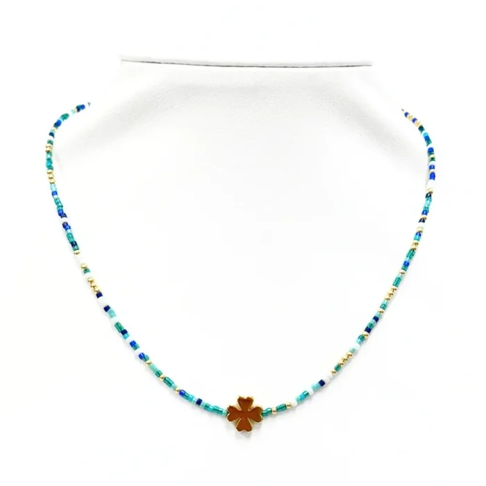 “COLORFUL + CLOVER” Charm Choker