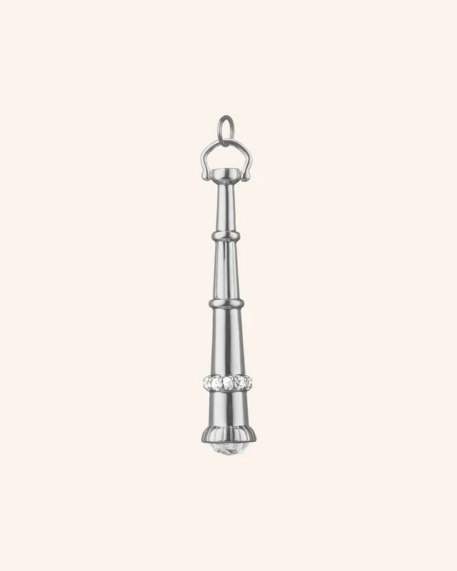“Curiosity” Telescope Charm with Sapphires