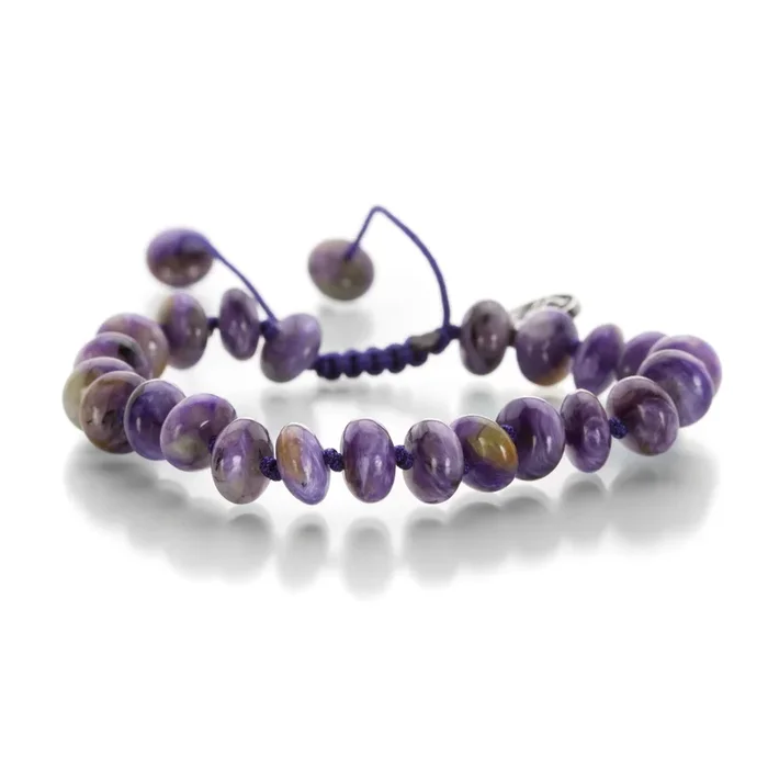 8mm Charoite Bead Bracelet