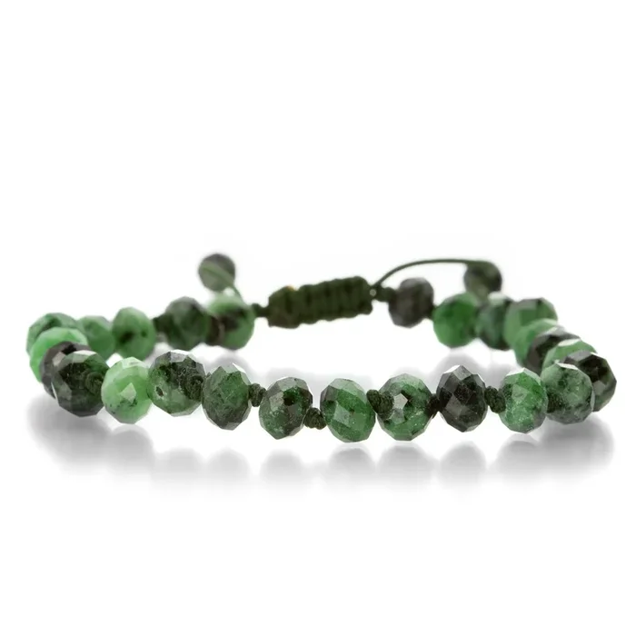 8mm Faceted Zoisite Bead Bracelet
