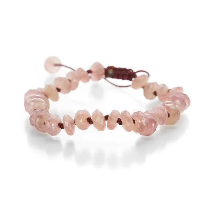 8mm Raspberry Quartz Bracelet