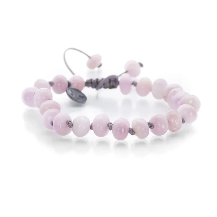 8mm Smooth Kunzite Beaded Bracelet