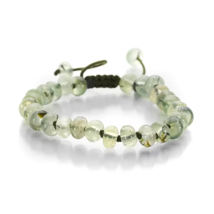 8mm Smooth Prehnite Bracelet