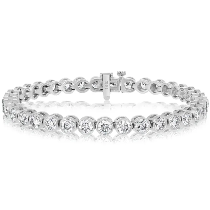 9 Carat Diamond Bezel Bracelet