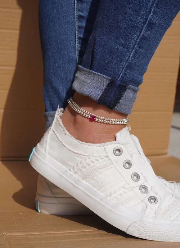 925 Sterling Silver Stretch Swarovski Birthstone Anklet, Sterling Silver Anklet, Anklet, Birthstone Anklet
