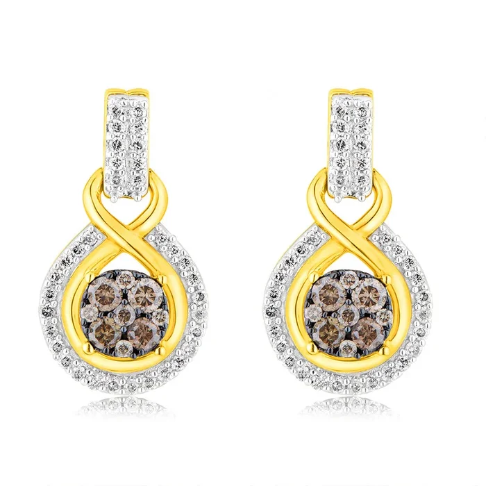 9ct Yellow Gold 1/2 Carat Diamond Studs with Australian Diamonds