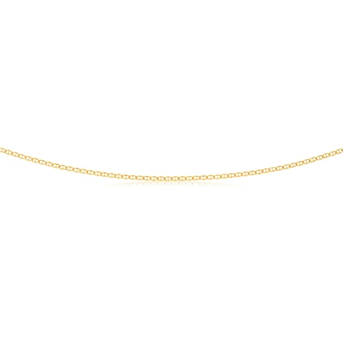 9ct Yellow Gold Silver Filled Anchor Link 50cm Chain 40 Gauge