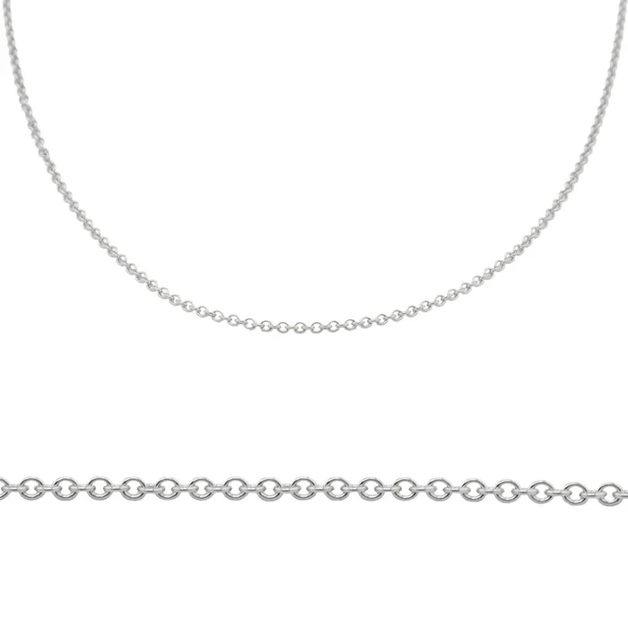 Adjustable Sterling Silver Cable Chain