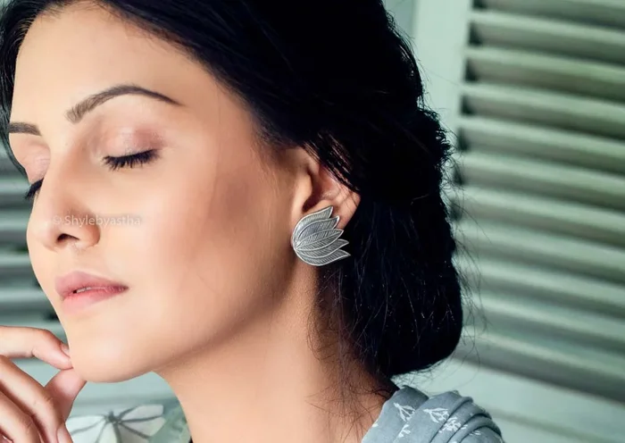 Adya Intricate Lotus Studs