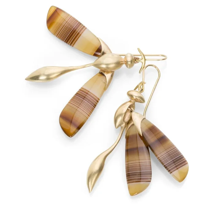 Agate Wasp Earrings