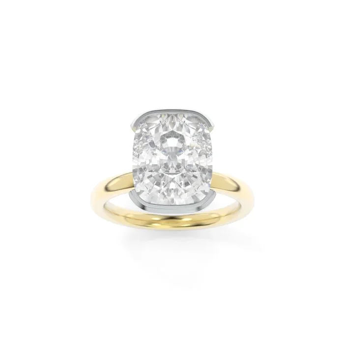 Alaniz Solitaire – 3.46ct G VS1 Cushion Cut Lab Grown Diamond