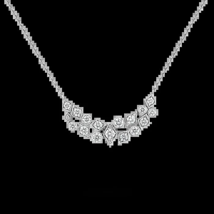 Albemarle Abstract Transformable Diamond Necklace | In 18ct White Gold