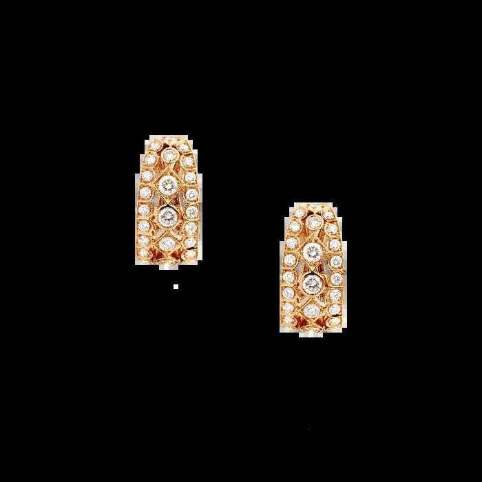 Albemarle Classic High Jewellery Diamond Earrings | In 18ct Rose Gold