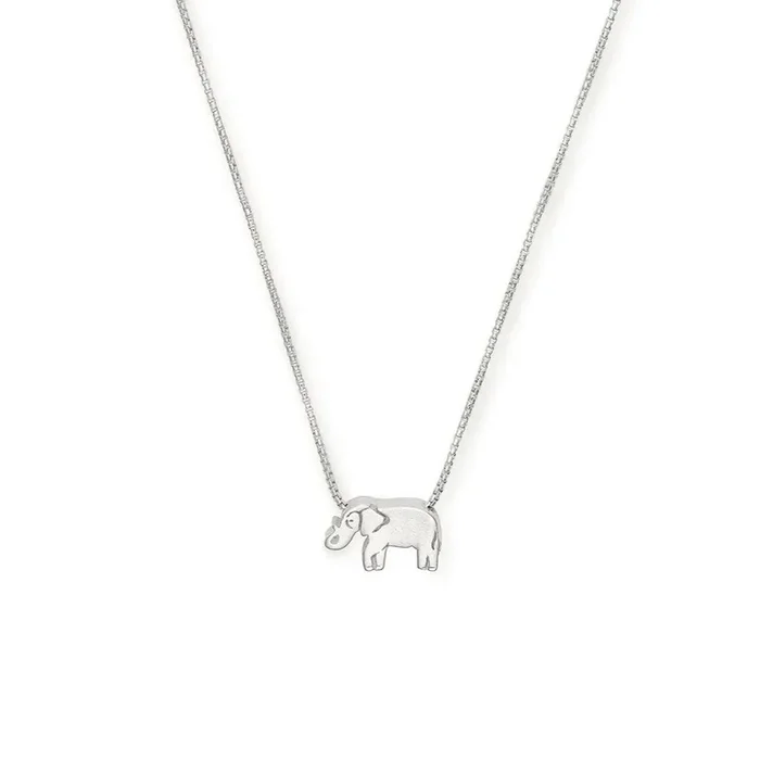 ALEX AND ANI Elephant 18 in. Adjustable Necklace