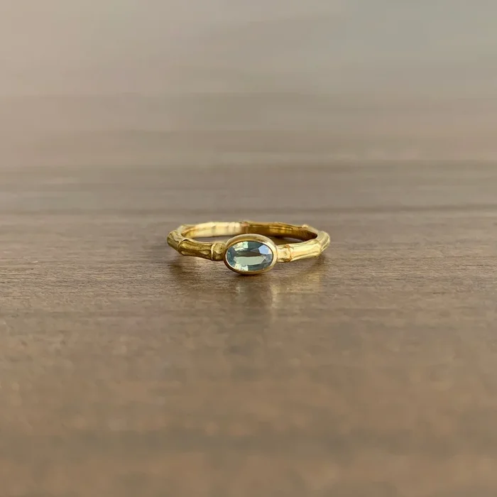Alexandrite Bamboo Ring