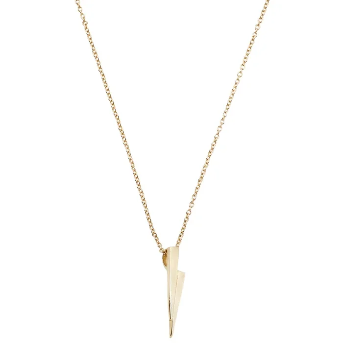All Yellow Gold Razor Necklace
