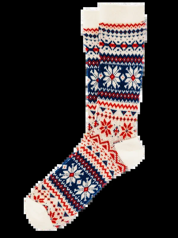 Alpine Snowflake Sock