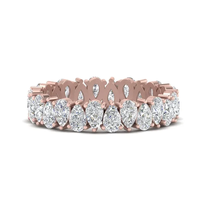 Alternating Pear Shaped Eternity Band
